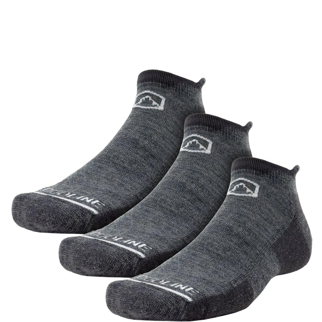 3 Pack Men's Light Cushion Merino Wool No-Show Running Socks – Cloudline  Apparel