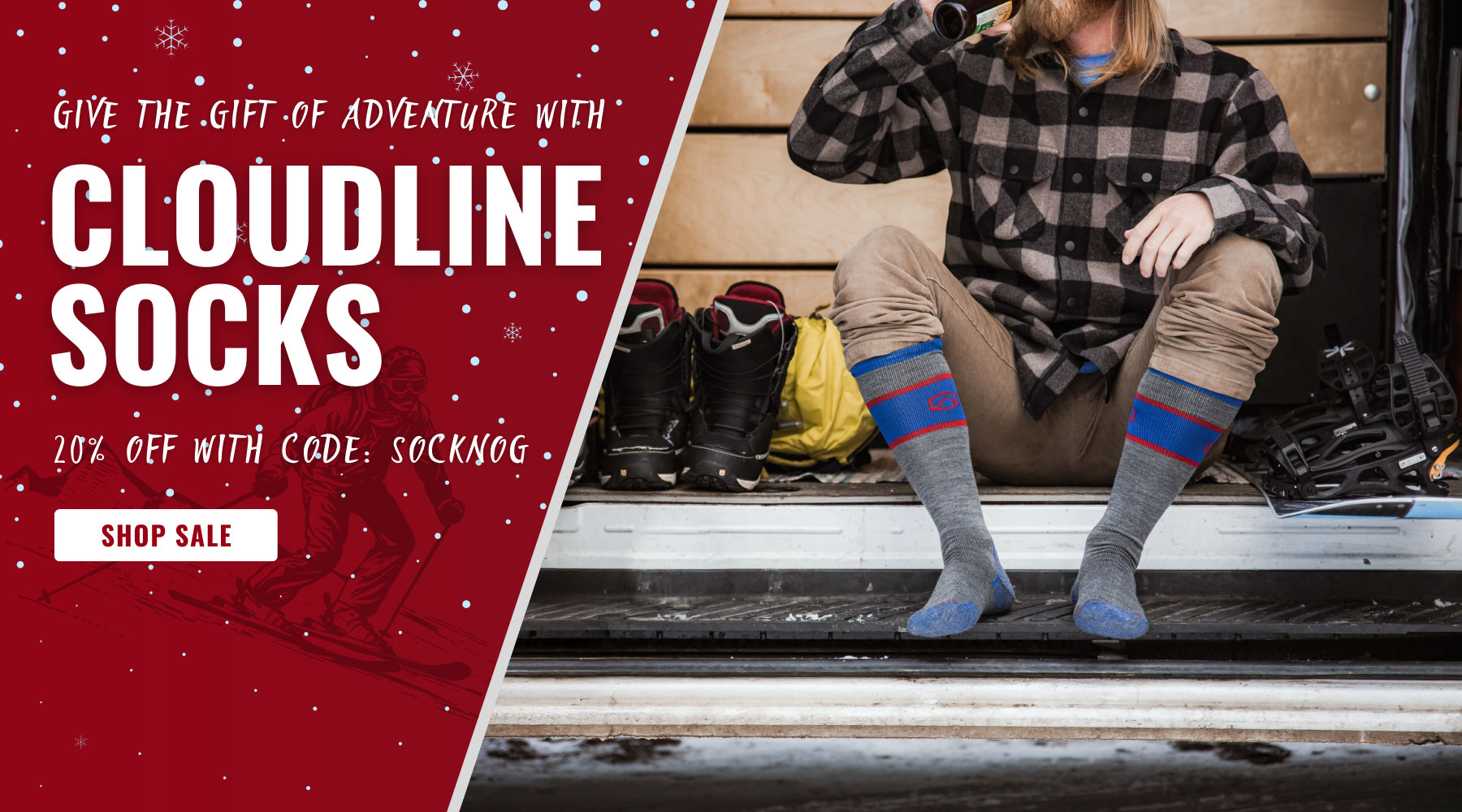 Give the Gift of Adventure with Cloudline socks – 20% off with code: SOCKNOG